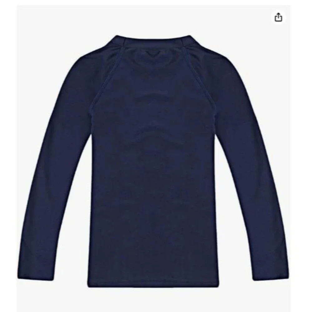 Boys Rashguard T-Shirts UPF 50+ Navy Size 5Y Long-Sleeve Athletic Swimming
